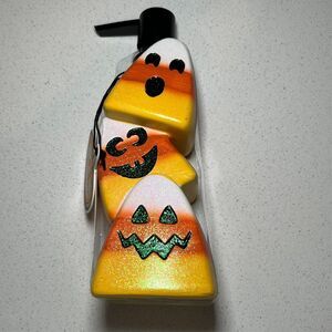 Halloween Glittery Candy Corn Soap Dispenser - 8" Tall - NWT